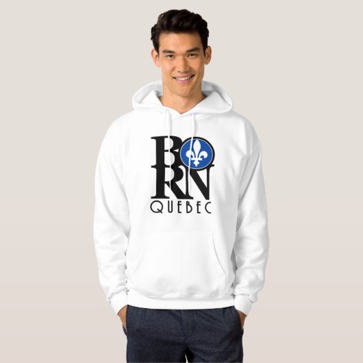BORN Quebec (voorafdruk) Hoodie (Voorkant volledig)