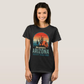 Born & Raised In Arizona State Of The Great Canyon T-shirt (Voorkant volledig)