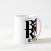 BORN Reading England 11oz Koffiemok (Voorkant rechts)