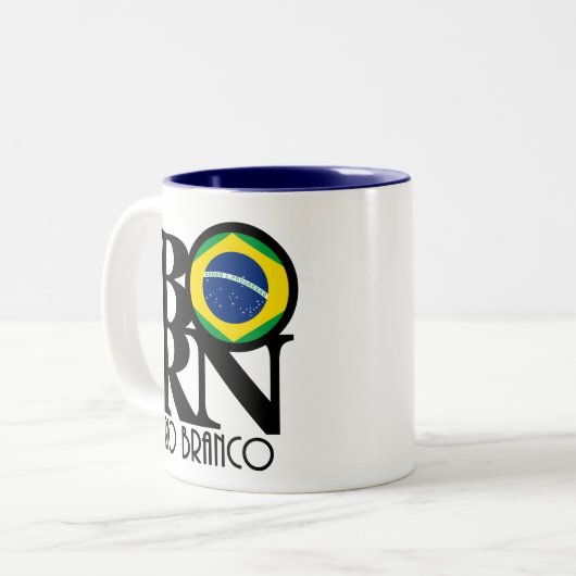 BORN Rio Branco 11oz Tweekleurige Koffiemok (Voorkant links)