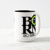 BORN Rio Branco 15 oz Tweekleurige Koffiemok (Voorkant rechts)