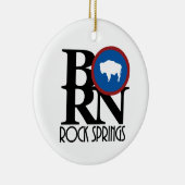 BORN Rock Springs Wyoming Keramisch Ornament (Rechts)