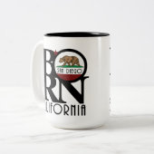 BORN San Diego 15oz Tweekleurige Koffiemok (Voorkant links)