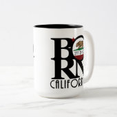 BORN San Diego 15oz Tweekleurige Koffiemok (Voorkant rechts)