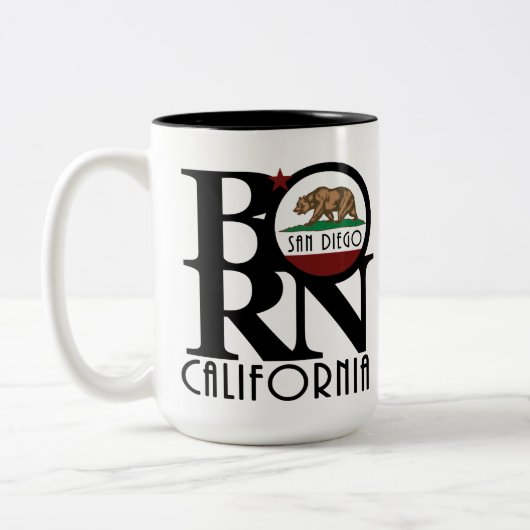 BORN San Diego 15oz Tweekleurige Koffiemok (Links)