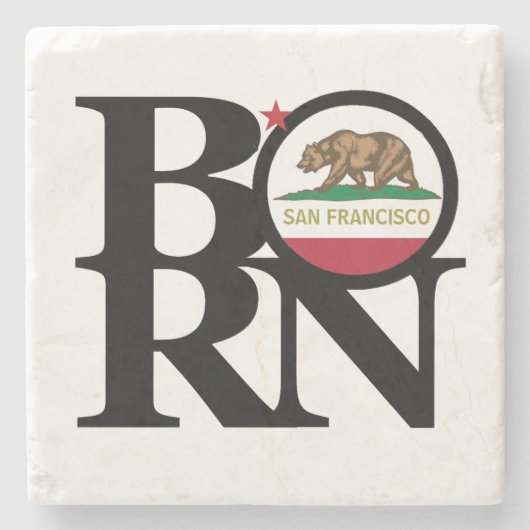 BORN San Francisco Stone Onderzetter (Voorkant)