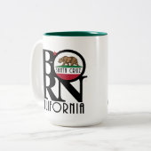 BORN Santa Cruz 15oz Tweekleurige Koffiemok (Voorkant links)