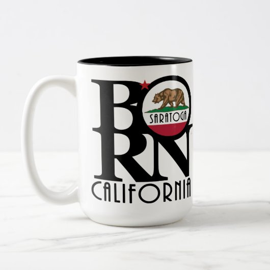 BORN Saratoga California 15oz Tweekleurige Koffiemok (Links)