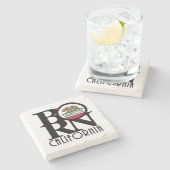 BORN Saratoga California Stenen Onderzetter (Zijkant)