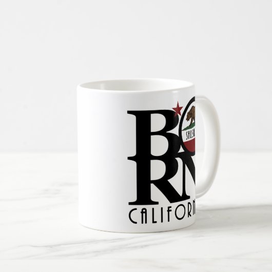 BORN Sausalito CA 11oz Koffiemok (Voorkant rechts)