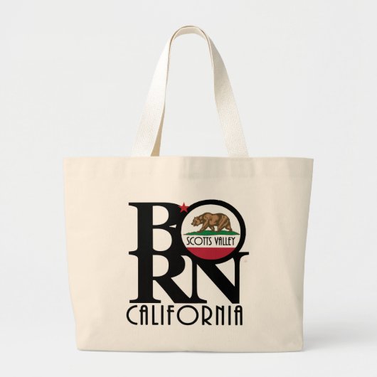 BORN Scotts Valley California Grote Tote Bag (Voorkant)