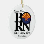 BORN Scottsdale Arizona Custom Keramisch Ornament (Rechts)