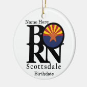 BORN Scottsdale Arizona Custom Keramisch Ornament (Links)