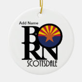 BORN Scottsdale Arizona Keramisch Ornament (Voorkant)