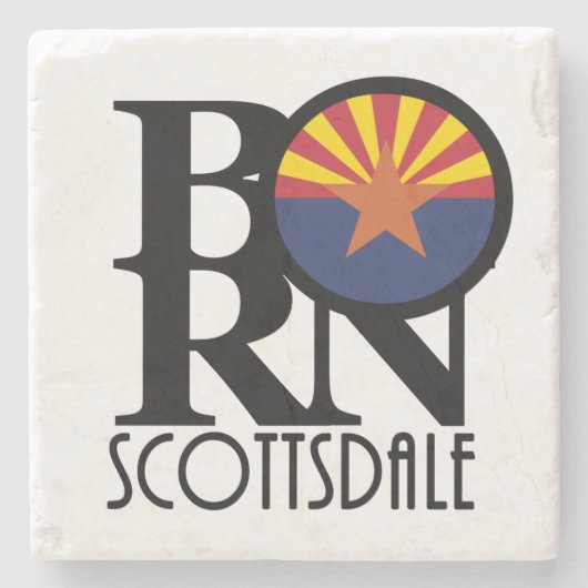 BORN Scottsdale Arizona Stenen Onderzetter (Voorkant)