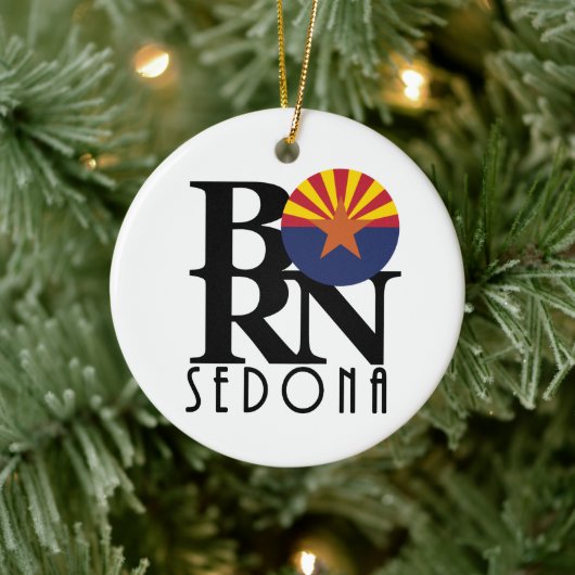 BORN Sedona Arizona Keramisch Ornament (Boom)