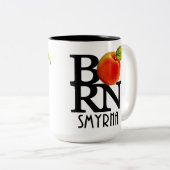 BORN Smyrna Georgia 15oz Tweekleurige Koffiemok (Voorkant rechts)