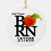 BORN Smyrna Georgia Keramisch Ornament (Voorkant)