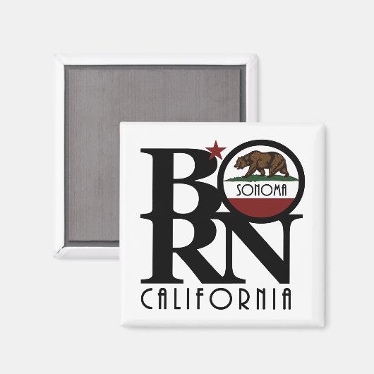 BORN Sonoma California Magneet (Voorkant / Achterkant)