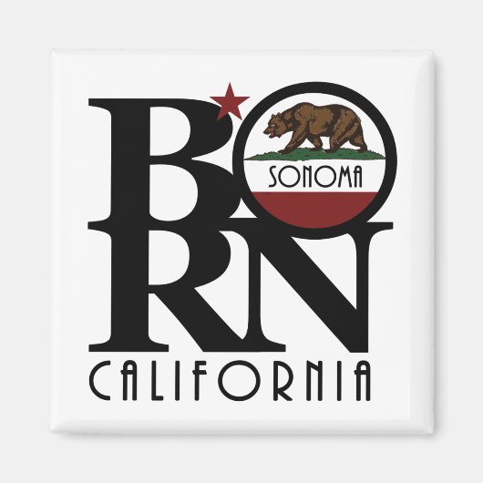 BORN Sonoma California Magneet (Voorkant)