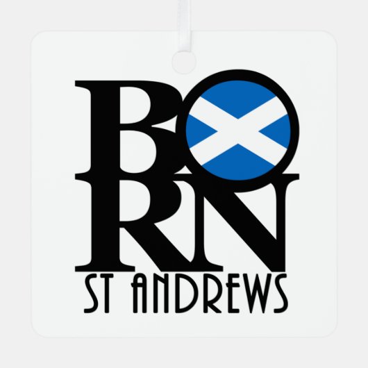 BORN St Andrews Scotland Metalen Ornament (Voorkant)