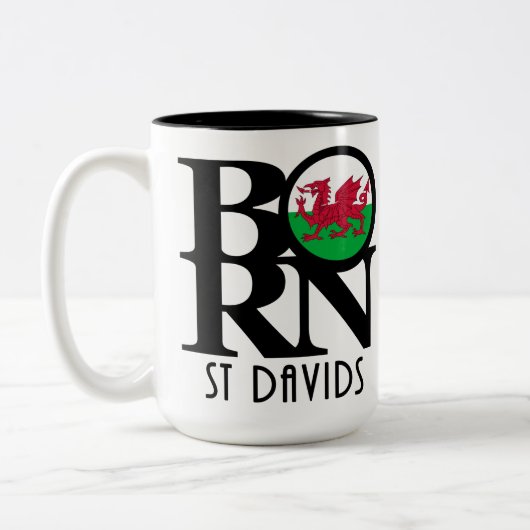 BORN St Davids 15oz Tweekleurige Koffiemok (Links)