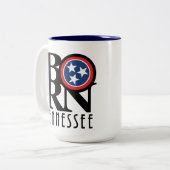 BORN Tennessee 15oz Tweekleurige Koffiemok (Voorkant links)