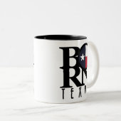 BORN Texas 11oz Two-Tone Coffee Mok (Voorkant rechts)