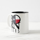 BORN Texas 11oz Two-Tone Coffee Mok (Voorkant links)