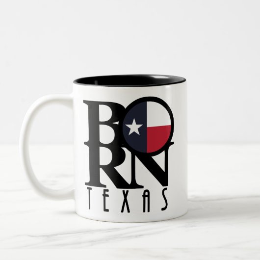 BORN Texas 11oz Two-Tone Coffee Mok (Links)