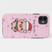 Born This Cute | Cute Mini Pig iPhone 11 Case (Achterkant (horizontaal))