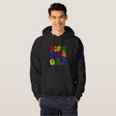 Born This Gay Rainbow Pride Month LGBQT Hoodie (Voorkant volledig)