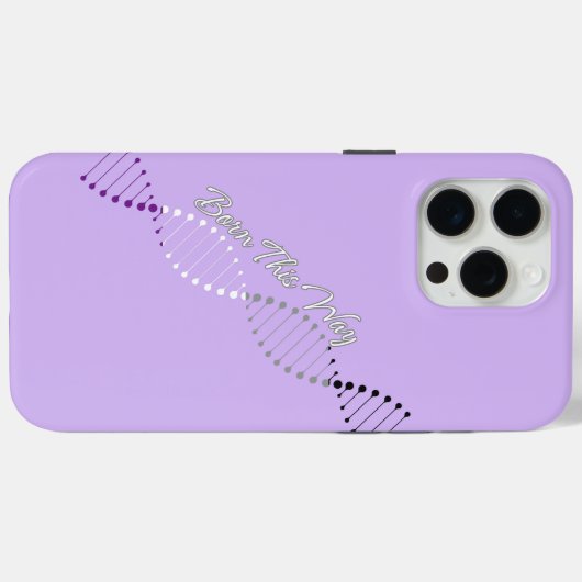 Born This Way ACE - Asexual Pride DNA Case-Mate iPhone Case (Achterkant (horizontaal))