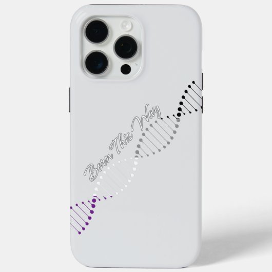 Born This Way ACE - Asexual Pride DNA Case-Mate iPhone Case (Achterkant)