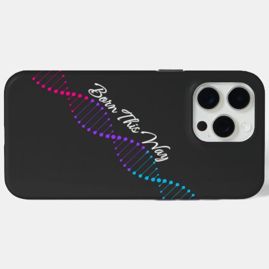 Born This Way - Androgynous Pride DNA Case-Mate iPhone Case (Achterkant (horizontaal))