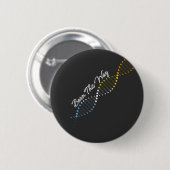 Born This Way - AroAce Pride DNA Ronde Button 5,7 Cm (Voorkant /achterkant)