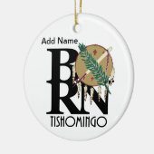 BORN Tishomingo, OK Keramisch Ornament (Links)