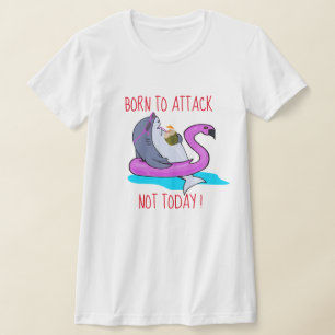 "Born To Attack" week van de haaienvakantie T-shirt