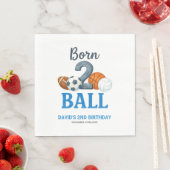 Born To Ball Sports Second Birthday Servet (Insitu)