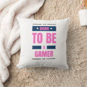 Born to Be a Gamer Kussensloop Kussen (Deken)