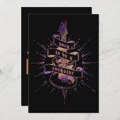 Born to be a Rock Star Feestdagenkaart (Voorkant / Achterkant)