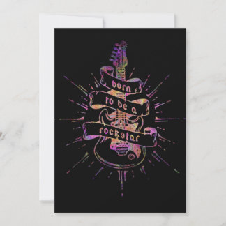 Born to be a Rock Star Feestdagenkaart