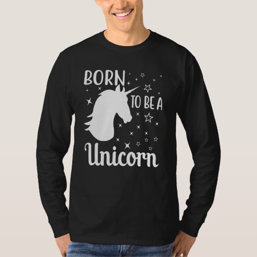 Born To Be A Unicorn T-shirt (Voorkant)