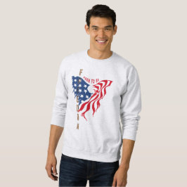 Born to Be Free Patriotic Eagle | Heren sweatshirt