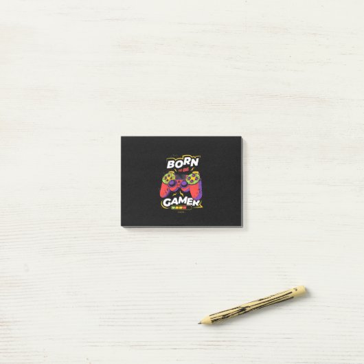 Born to be Gamer Post-it® Notes (Op bureau)