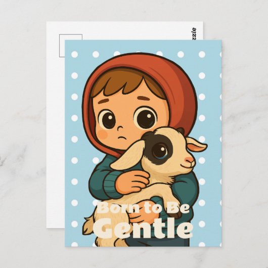 Born To Be Gentle beroemd gemaakt door Sweet Lamb  Briefkaart (Voorkant / Achterkant)
