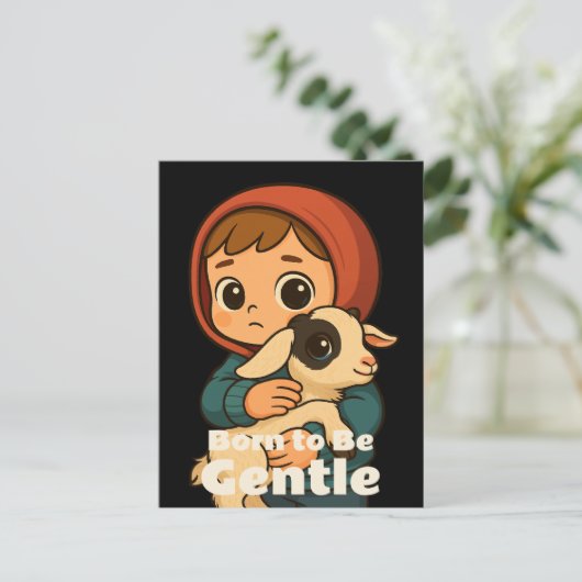 Born To Be Gentle beroemd gemaakt door Sweet Lamb  Briefkaart (Staand voorkant)