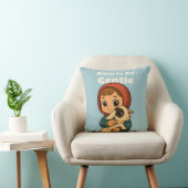 Born to Be Gentle" Knuffelend Kind & Lam - Schatti Kussen (Stoel)