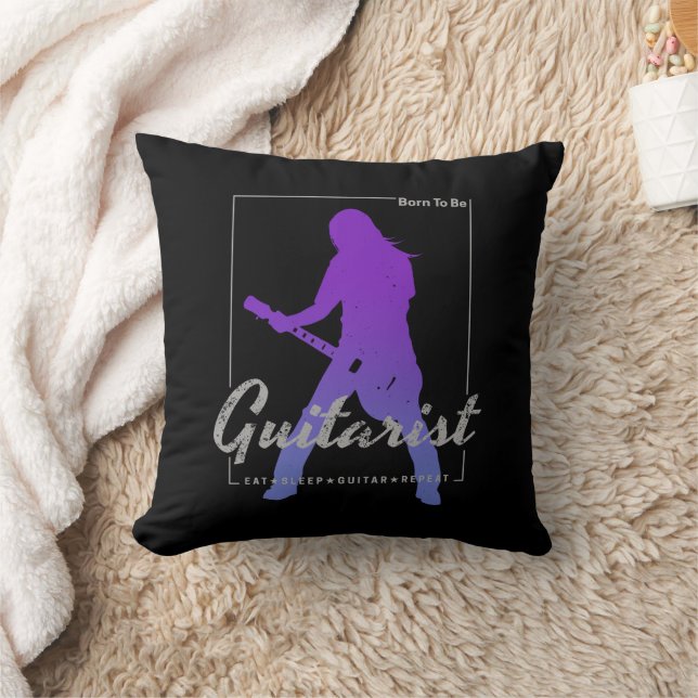 Born To Be Gitarist voor muzikanten en bandlid Kussen (Deken)