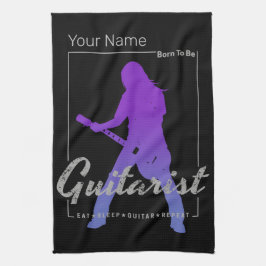 Born To Be Gitarist voor muzikanten en bandlid Theedoek